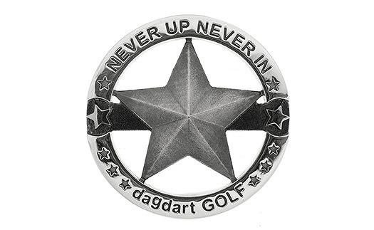 銀製　スターデザイン　ゴルフマーカー MS058【dagdart GOLF/ダグダートゴルフ】