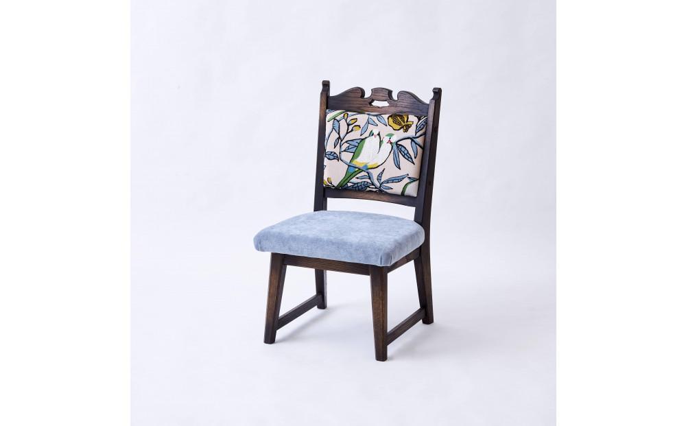 【神戸を代表する】創業150年日本一古い洋家具屋の小椅子ポロチェア【永田良介商店】【Lovebird-blue／Low type】