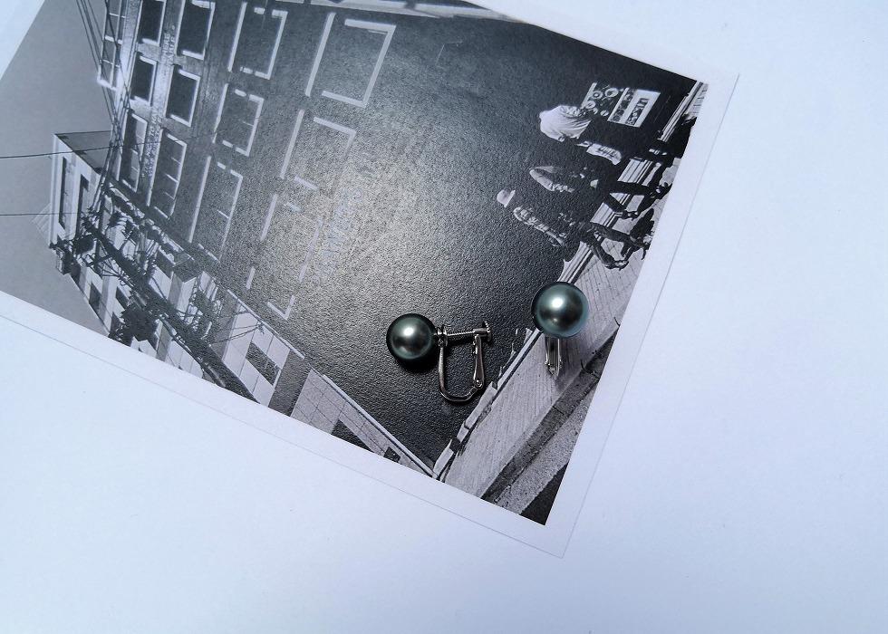 特選　黒蝶真珠イヤリング　　