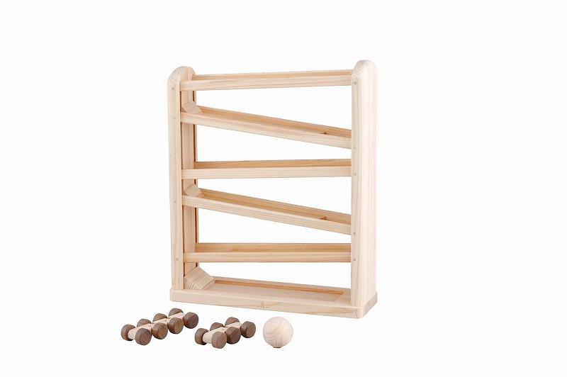 桧のおもちゃ　アイコニー　ひのきコースター IKONIH　Downhill Runner