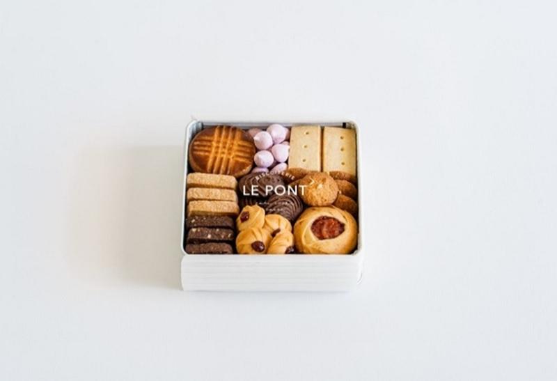 LE  PONTクッキー缶（スクエア）【6月～9月受注分は10月以降発送～1か月以内のお届け】