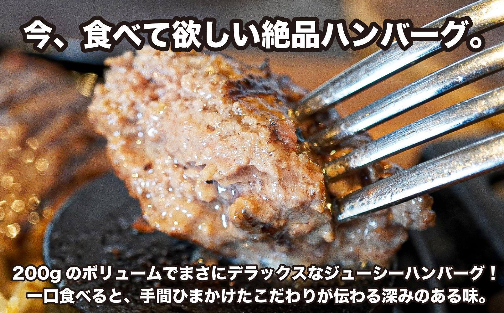 神戸デラックスハンバーグ200ｇ 10個入│  大きい ボリューム 簡単調理 ジューシー 食品 ハンバーグ 便利 キロ 小分け kg BBQ 家庭用 おかず