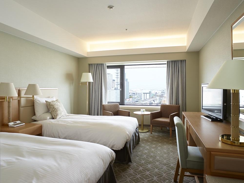 【ホテルオークラ神戸】平休日1泊2食付 ペア宿泊券《メインフロアスタンダードツイン》