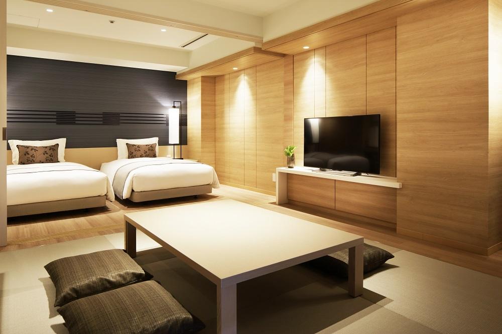 【神戸みなと温泉　蓮】平休日1泊2食付 ペア宿泊券《シーサイドデラックス和洋室》