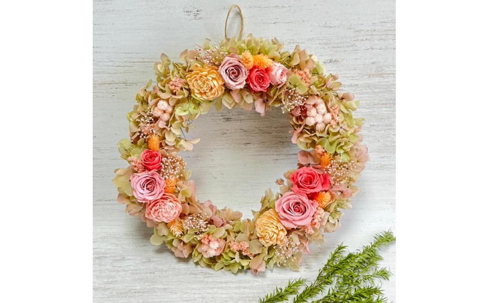 紫陽花の夢 プリザーブドフラワー・リースL