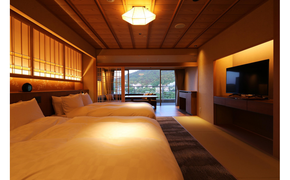 【高島屋選定品】「有馬グランドホテル」【平日・日曜日限定】北館５F金泉露天風呂付き ツイン ペア宿泊券 ≪１泊２食付き≫