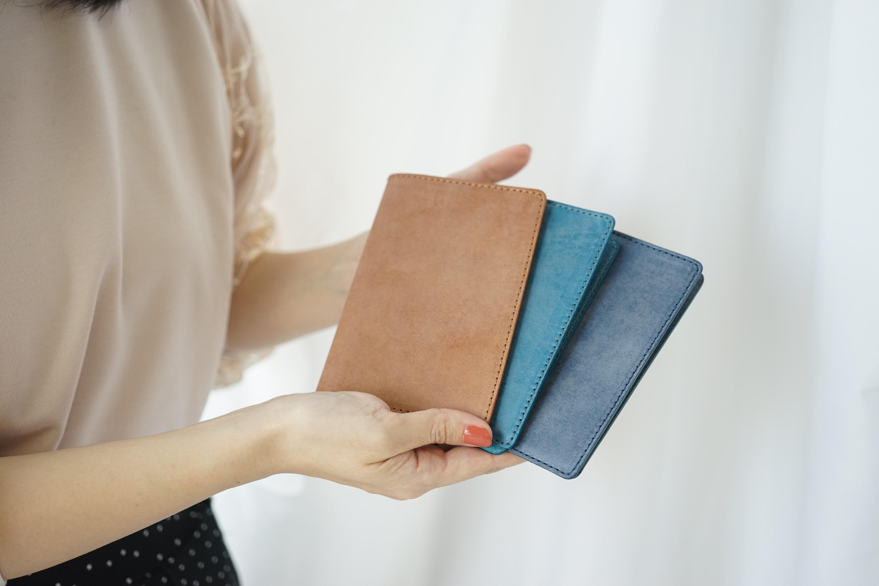 本革 パスポートカバー  [roman-ロマン]【ブラウン】