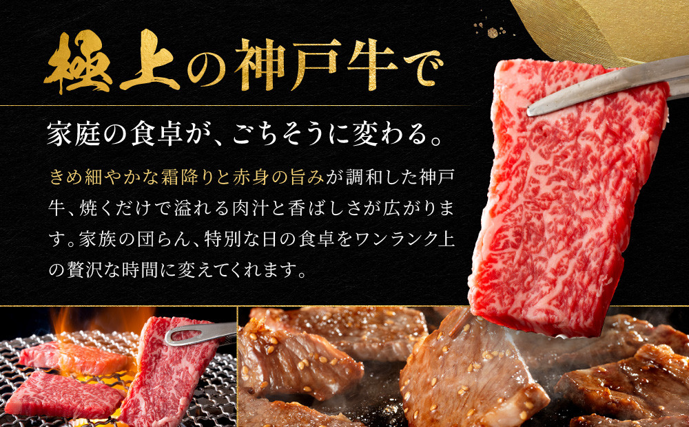 神戸牛 焼肉用 かた・もも 500g KBY2