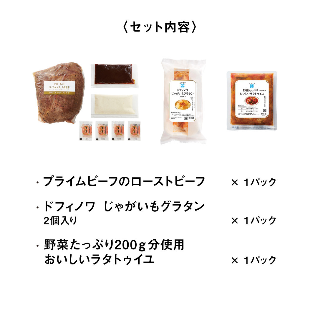 RFFF（ルフフフ）プライムビーフのローストビーフ＆2種デリセット
