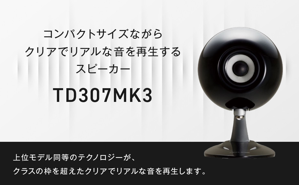 コンパクトスピーカー  【カラー：ブラック】 TD307MK3BK