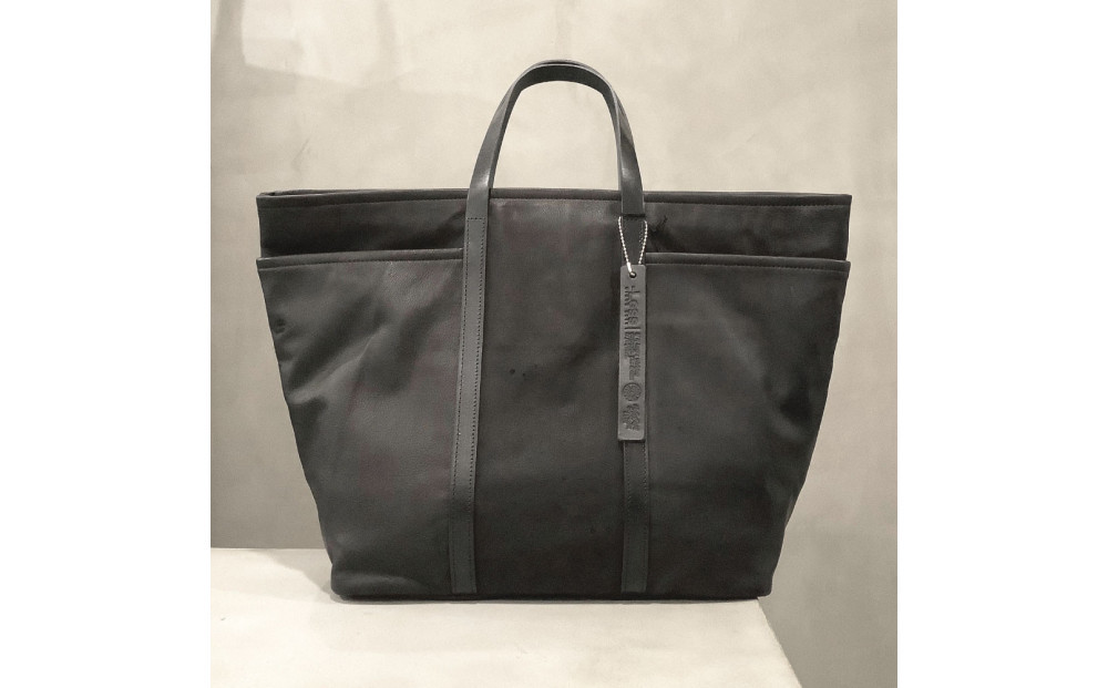 【-Less】SCARRED TEXTURE／トートバッグ　Ｌ （ブラック）　LMSB-0513