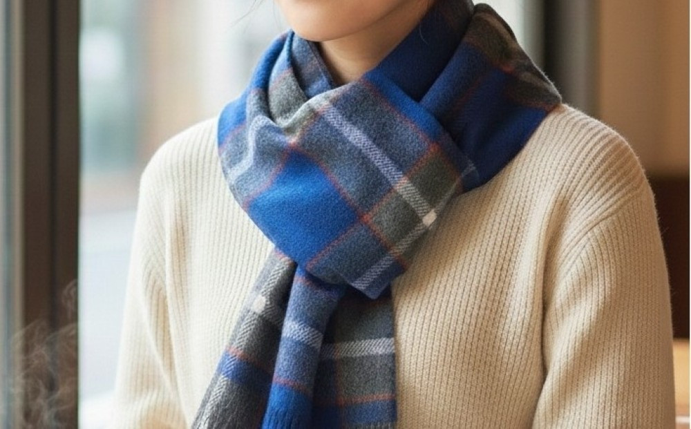 【神戸タータン】ウールマフラー