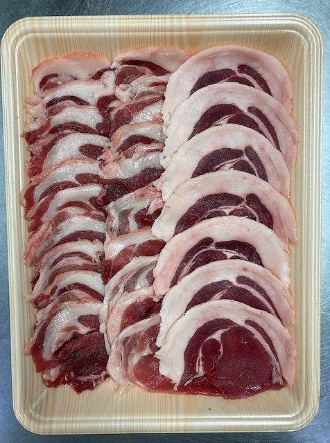 鮮度が命！！秘伝の特製ミソ付き！！美味しい猪肉厳選！！特上ロースぼたん鍋セット