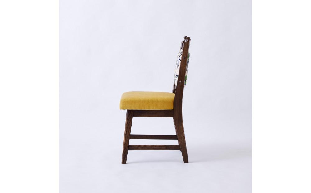 【神戸を代表する】創業150年日本一古い洋家具屋の小椅子ポロチェア【永田良介商店】【Lovebird-yellow／High type】