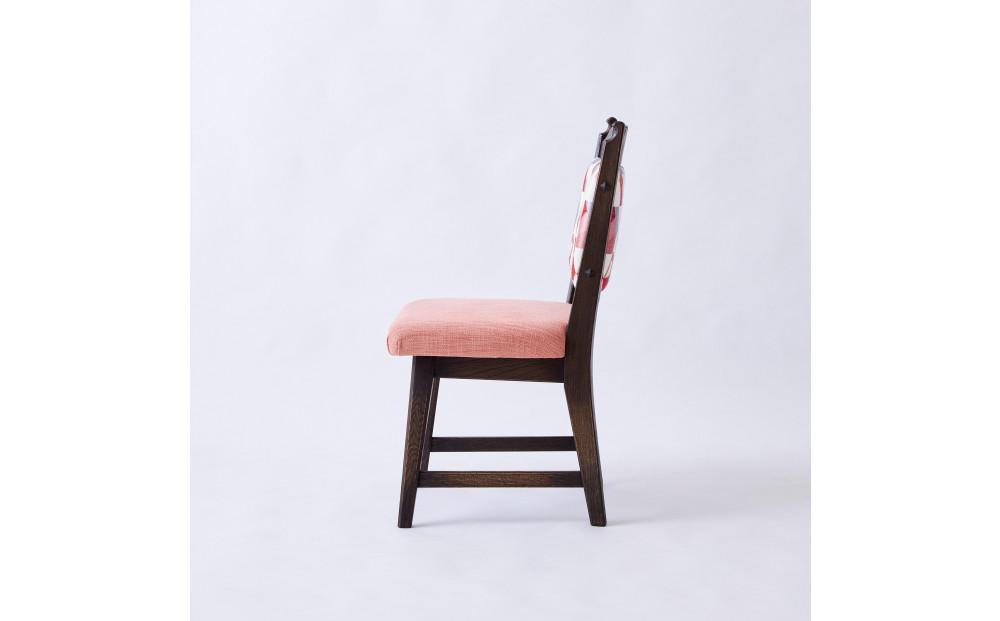 【神戸を代表する】創業150年日本一古い洋家具屋の小椅子ポロチェア【永田良介商店】【Pink tile／High type】