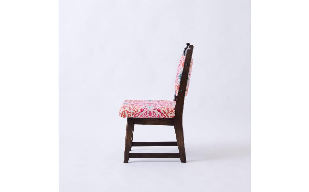 【神戸を代表する】創業150年日本一古い洋家具屋の小椅子ポロチェア【永田良介商店】【Pink oriental／High type】