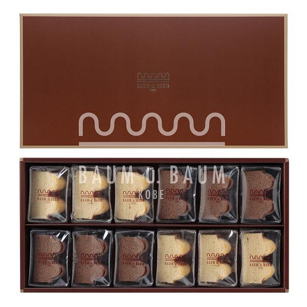 【BAUM u. BAUM 】バウムクーヘン　カットバウム12個セット