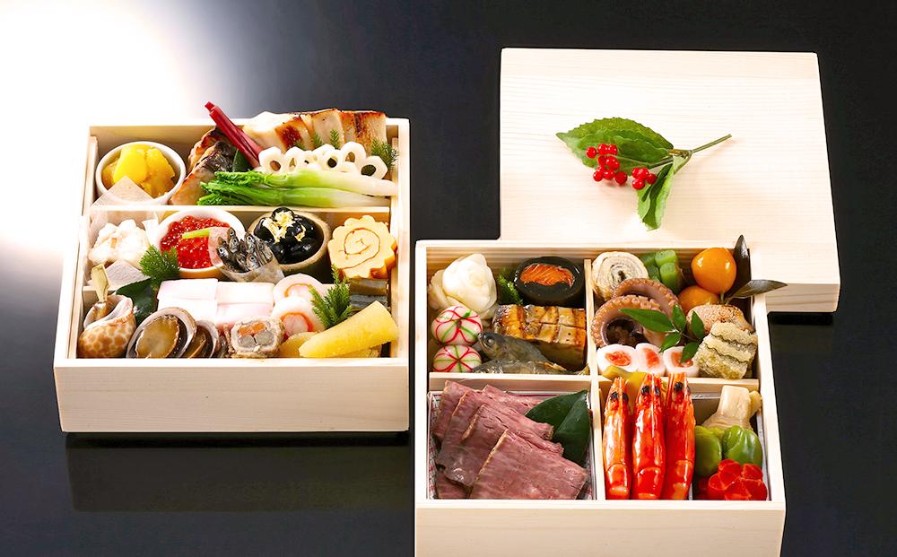 西村屋謹製　おせち二段重　お届け日：2025年12月31日　※配送不可地域有