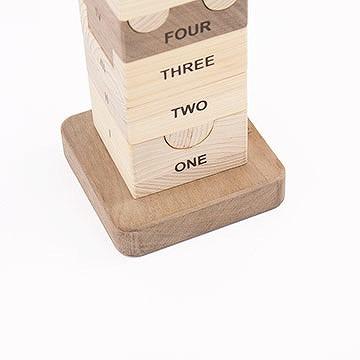 桧のおもちゃ　アイコニー　ナンバータワー IKONIH　Number Tower