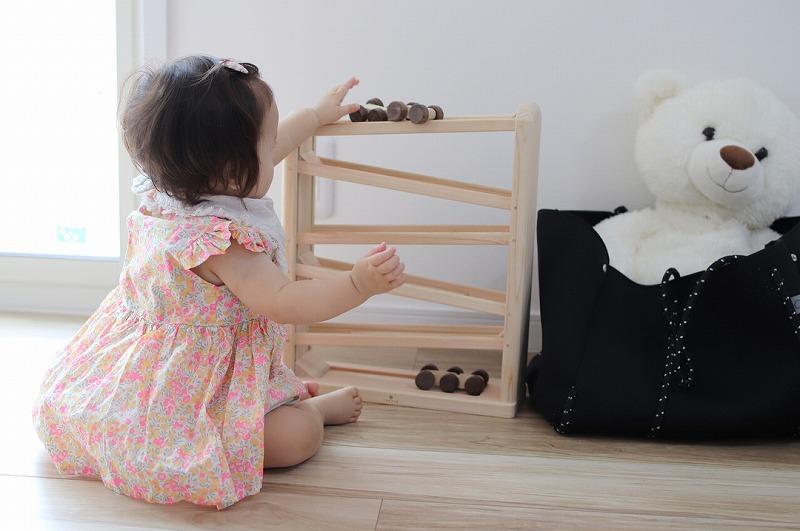 桧のおもちゃ　アイコニー　ひのきコースター IKONIH　Downhill Runner