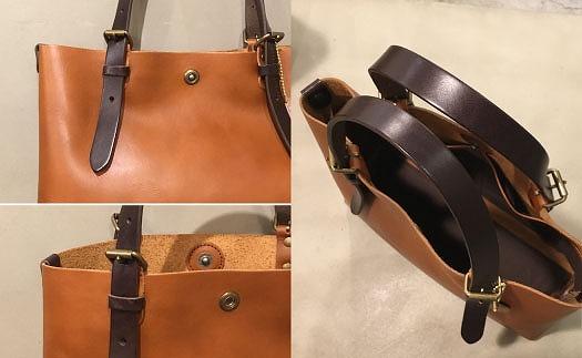 【alto.】一枚革トートバッグ（Ｓ） AMSB-1002（ブラウン）