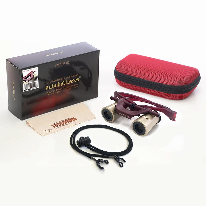 カブキグラス（ワインレッド）高性能双眼鏡