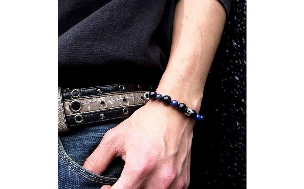 パワーストーン×シルバーブレス Mサイズ 天然石 DJ-013　　