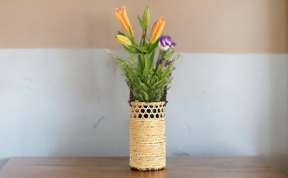 有馬籠　竹花入　花器　華道具　 伝統竹芸　竹籠　花入　茶道 有馬籠 竹花入 花器 華道具 伝統竹芸 竹籠 花入 茶道 | 花瓶