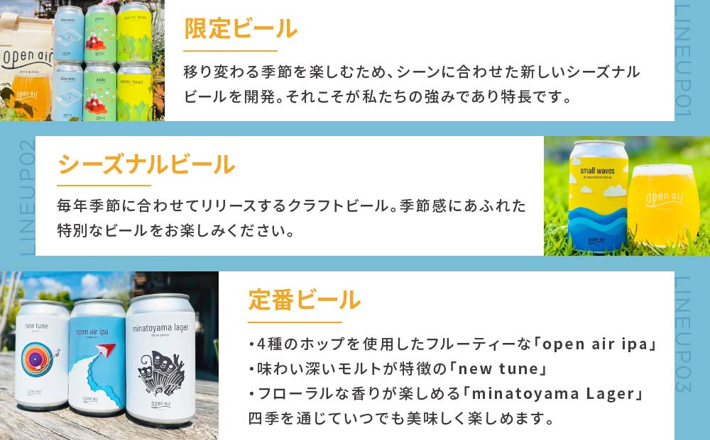 ｏｐｅｎ ａｉｒ クラフトビールおまかせ 12本セット