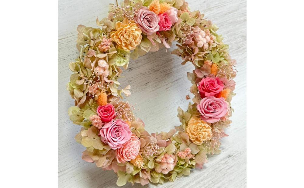 紫陽花の夢 プリザーブドフラワー・リースL