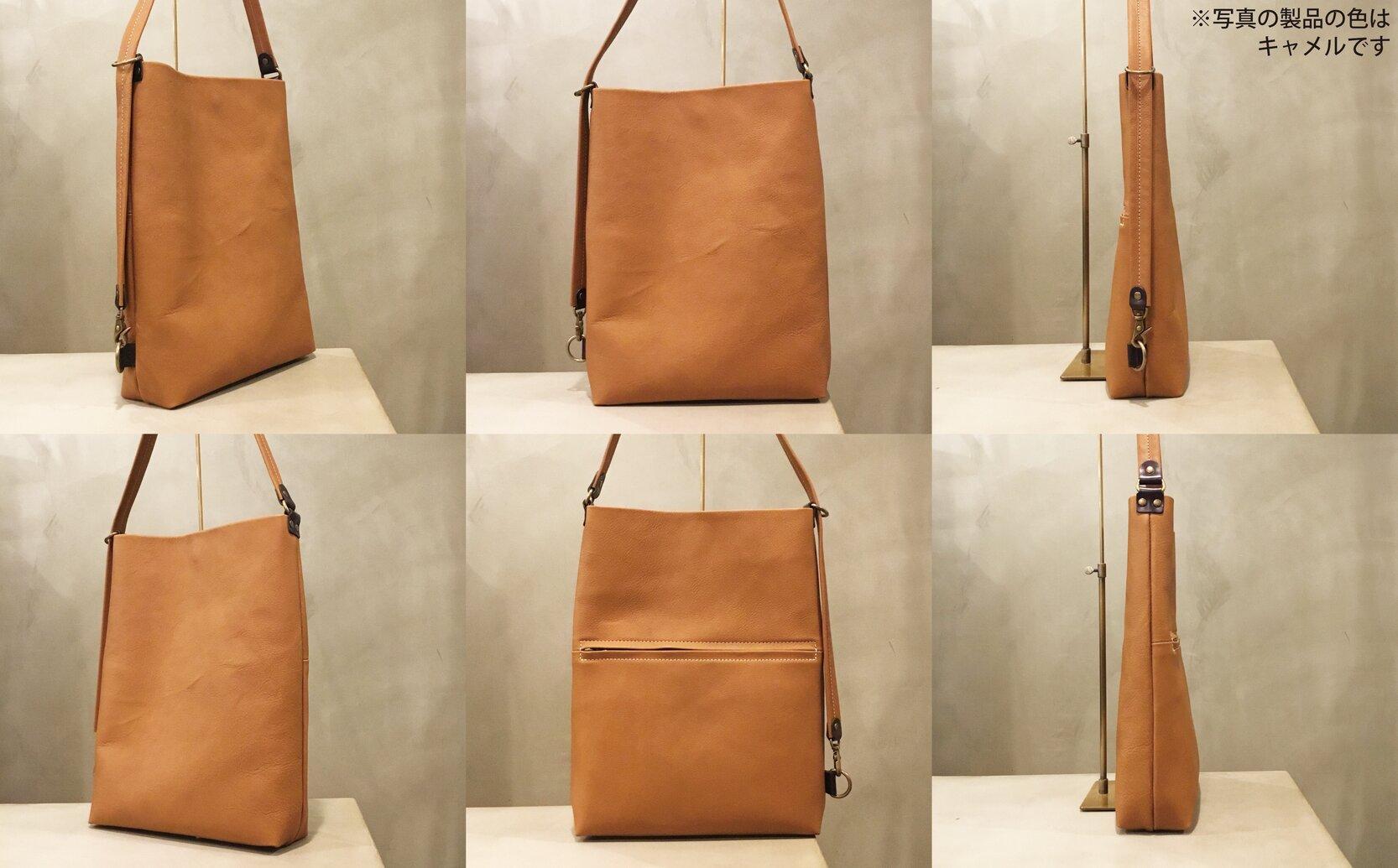 【alto.】Hシボプレス　縦型3wayトートショルダー　AKEB-3009（キャメル）