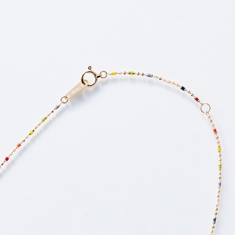 ルミネマルチカラーネックレス【K10YG】