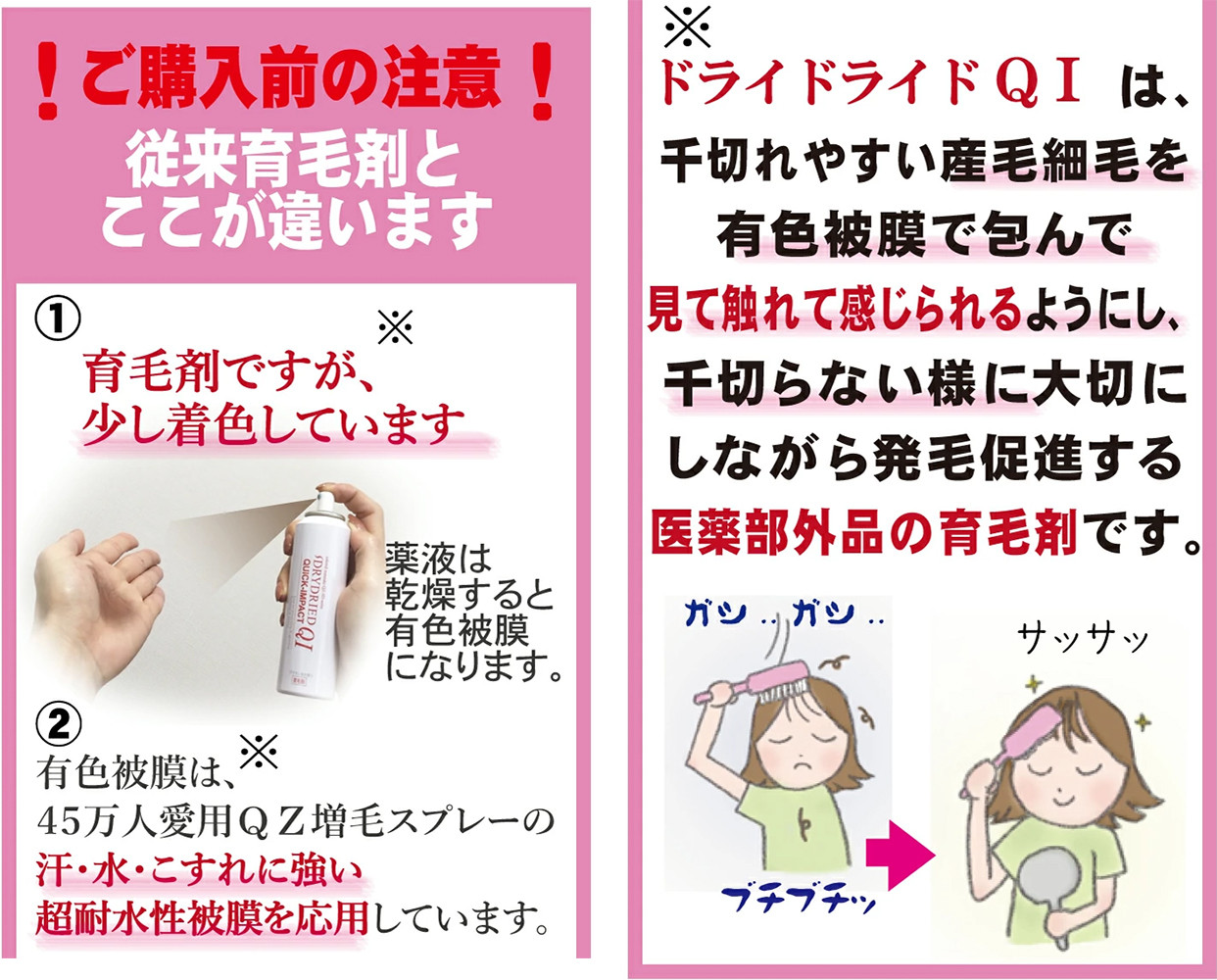 【黒髪向け】医薬部外品 育毛・発毛促進剤 ドライドライド クイックインパクト 120mL