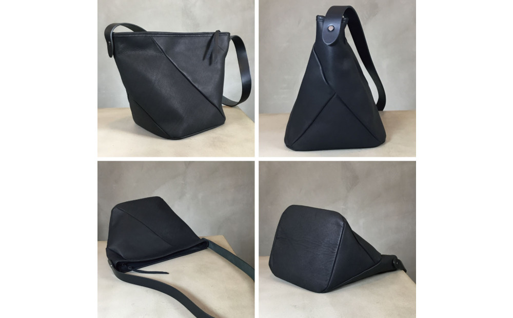 【-Less】J STEER　ツイストショルダーバッグ　LMSB-0065（ブラック）