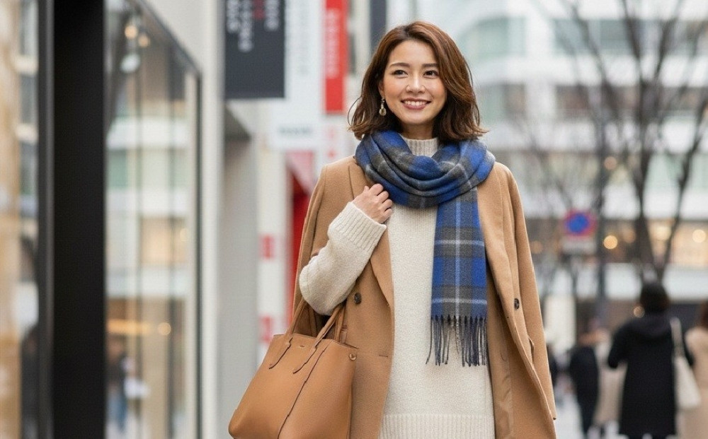 【神戸タータン】ウールマフラー