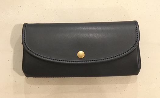 【alto.】ふんわりジャバラ長財布　AKEW-0400（ネイビー）