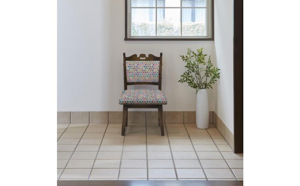 【神戸を代表する】創業150年日本一古い洋家具屋の小椅子ポロチェア【永田良介商店】【White ohaziki／High type】