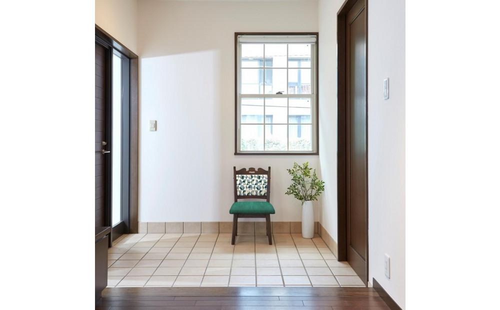 【神戸を代表する】創業150年日本一古い洋家具屋の小椅子ポロチェア【永田良介商店】【Green tile／High type】