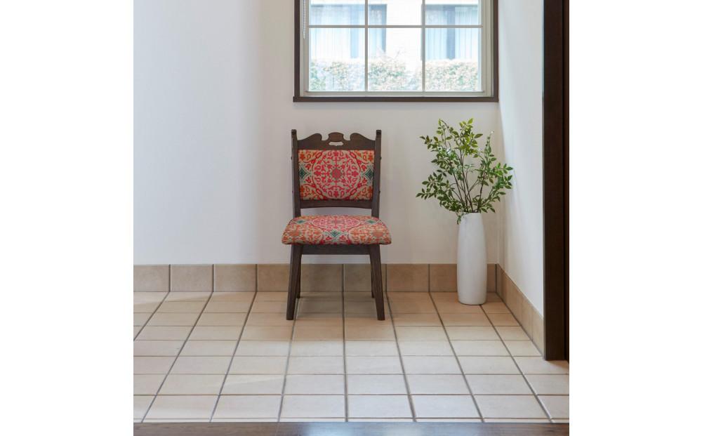 【神戸を代表する】創業150年日本一古い洋家具屋の小椅子ポロチェア【永田良介商店】【Pink oriental／High type】