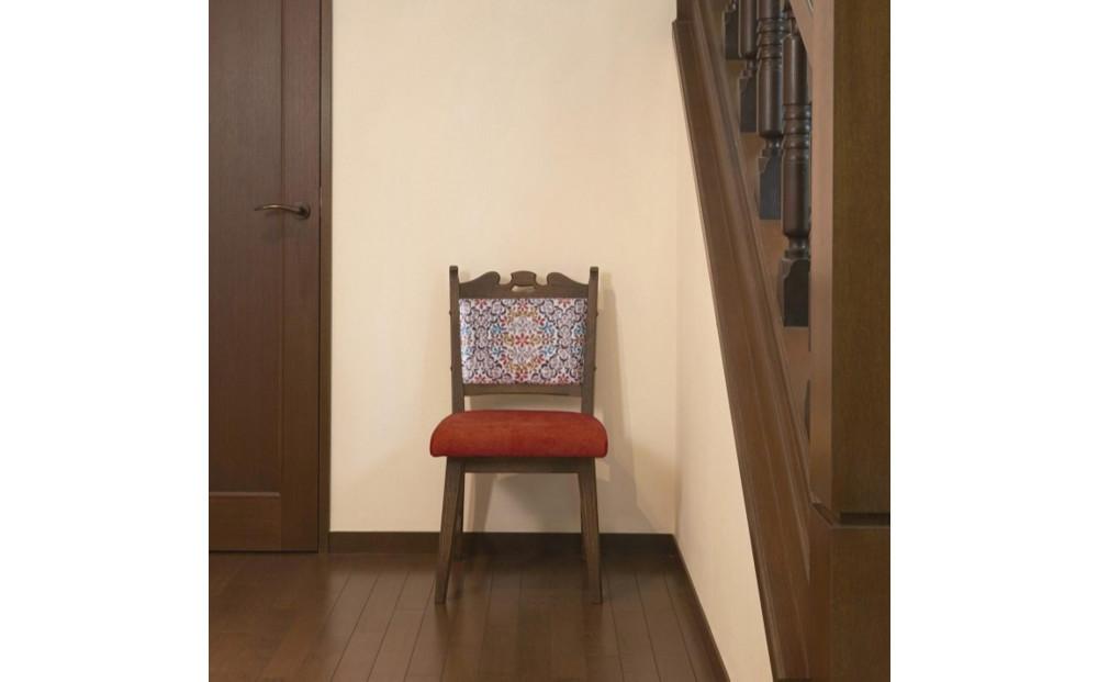 【神戸を代表する】創業150年日本一古い洋家具屋の小椅子ポロチェア【永田良介商店】【Orange flower／High type】