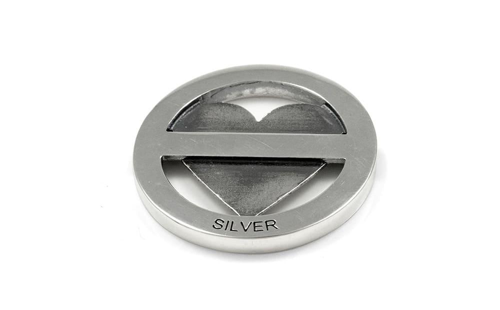 銀製　ゴルフマーカー ハート MS-057
