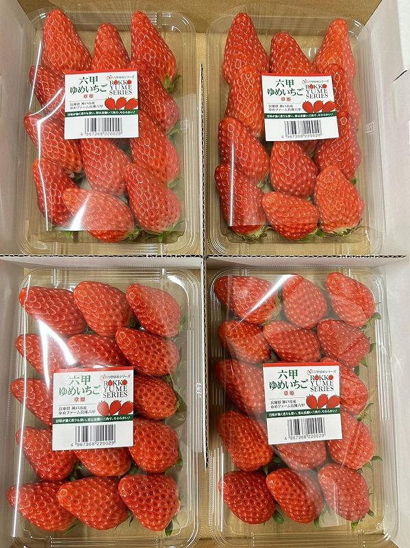 六甲ゆめいちご1箱 約250g×4パック