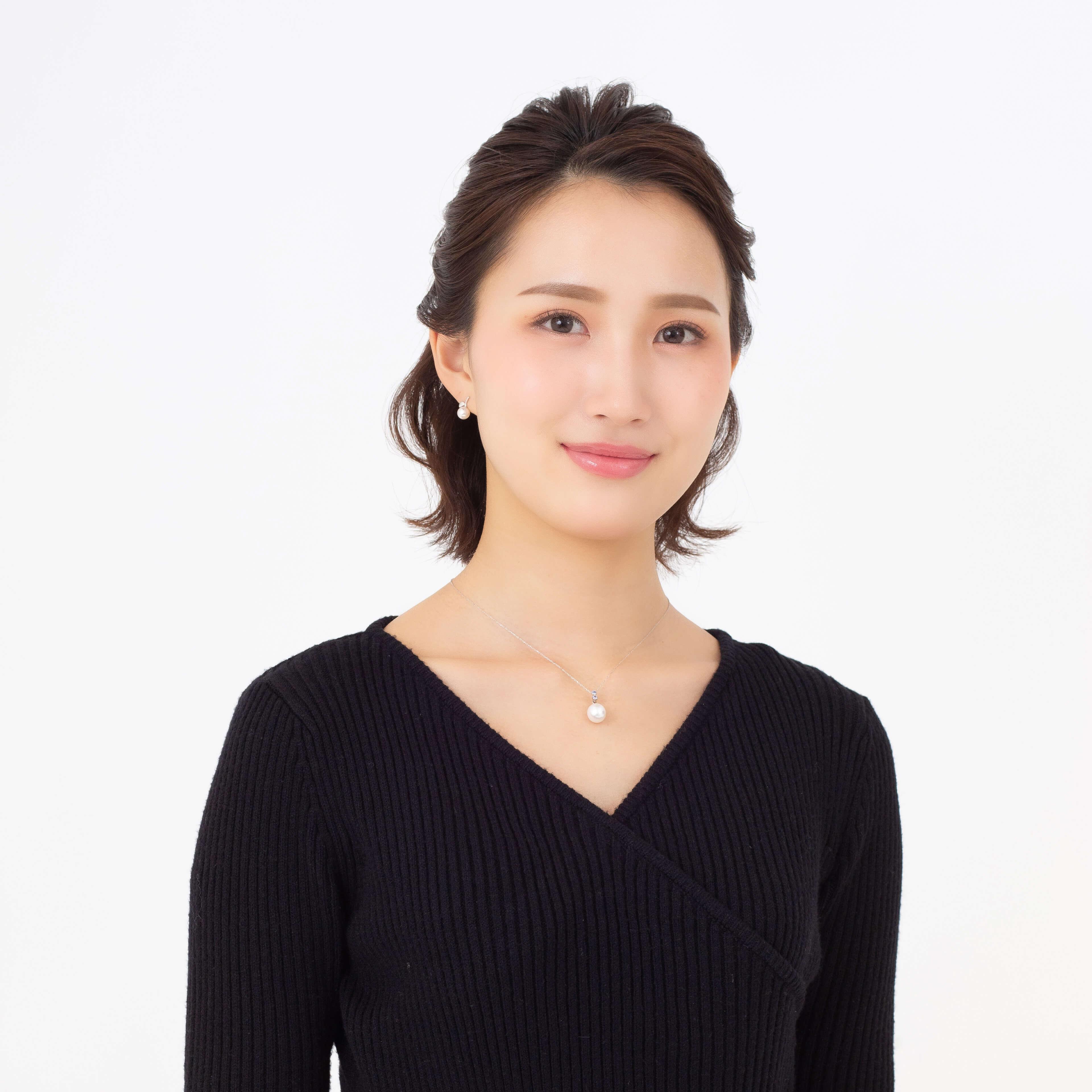 【水鞠】シロチョウパール タンザナイト ホワイトゴールド ペンダントトップ｜無調色 白蝶真珠 南洋真珠 10mm K18WG