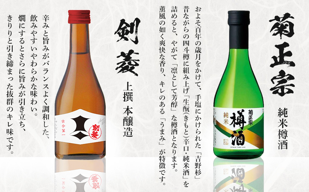 神戸の酒蔵飲み比べセット(300ml x 8本)