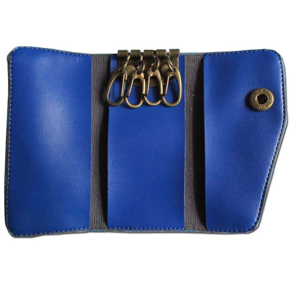 神戸タータン オリジナルキーケース  ネイビーブルー