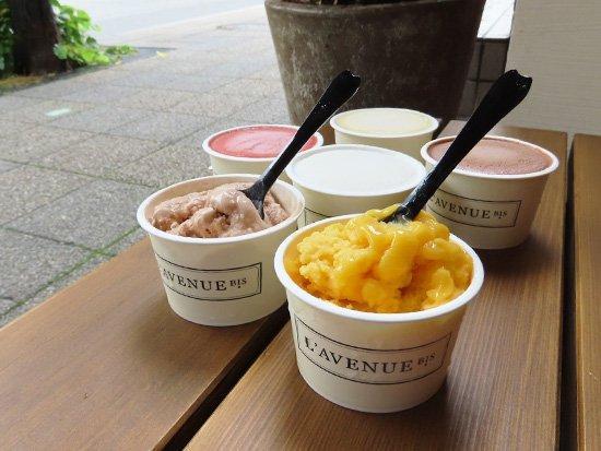 【着日指定必須】L’AVENUE（ラヴニュー）グラス エ ソルベ 〈アイスクリーム＆シャーベット 6個入り〉GLACE ET SORBET 6PIECE