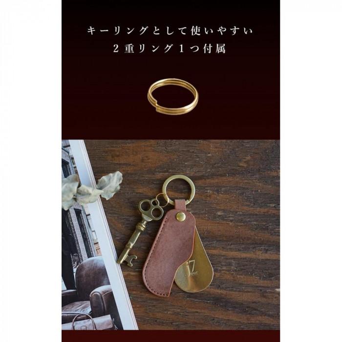 本革 スライド靴べら シューホーン [espoir-エスポワール] 【ネイビー】