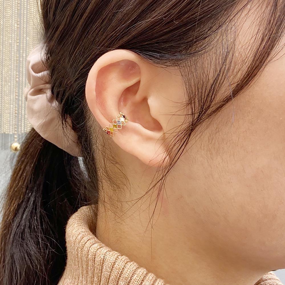 ルミネマルチカラーイヤーカフ【K10YG】