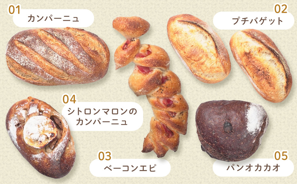 ハード系　パン11個セット　