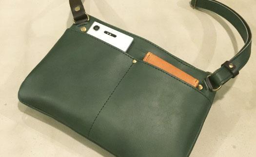 【alto.】スマートショルダーバッグ／サコッシュ AKEB-3102（グリーン）